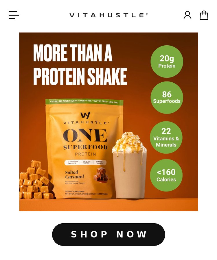 VitaHustle ONE product page